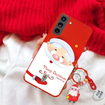 Рождественский Санта-Клаус 3D Елка Чехол Для Xiaomi Poco F5 F4 F3 F5 Pro M6 Pro 5G Шапка Оленя Снеговик Брелок TPU Чехол Для Телефона