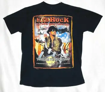 Рубашка Kid Rock And The Twisted Brown Trucker Классическая унисекс Черная S-5XL H3057 с длинными рукавами