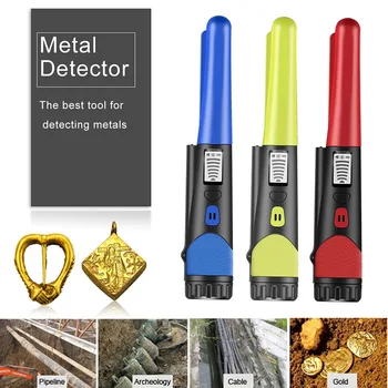 Ручной металлоискатель, детектор позиционирующего стержня, точно определяющий глубину металла, золота, подземный металлоискатель со светодиодным фонариком