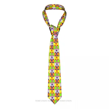 С сомбреро в стиле Поп-арт Педро Паскаля, Классический мужской галстук из полиэстера шириной 8 см, аксессуар для косплея, вечеринки