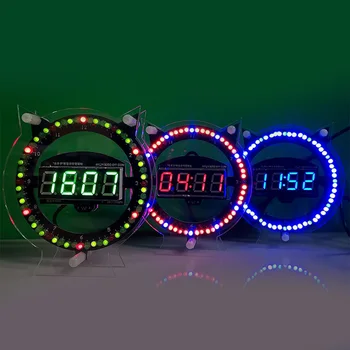 Светодиодный Забавный будильник, Электронный набор для пайки 