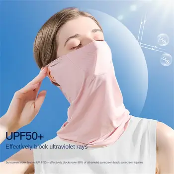 Солнцезащитная маска Для всего лица, защита от ультрафиолета, Защита ушей, шеи и декольте, встроенная маска, маска для гольфа